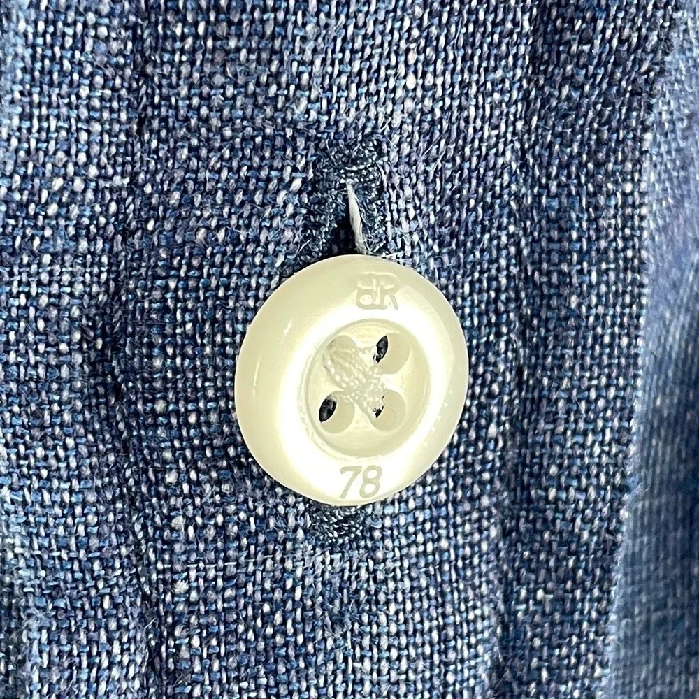 Banana Republic Shirt Mens XL Blue White Plaid‎ Long Sleeve Button Down Casual